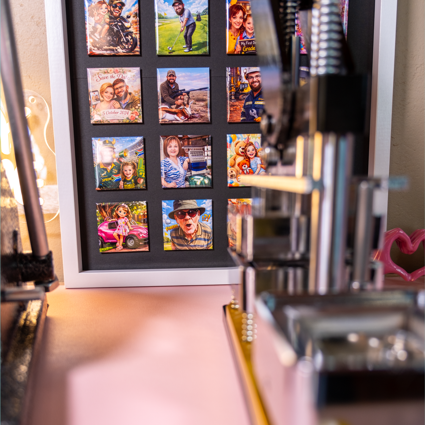 Custom Caricature Photo Magnet