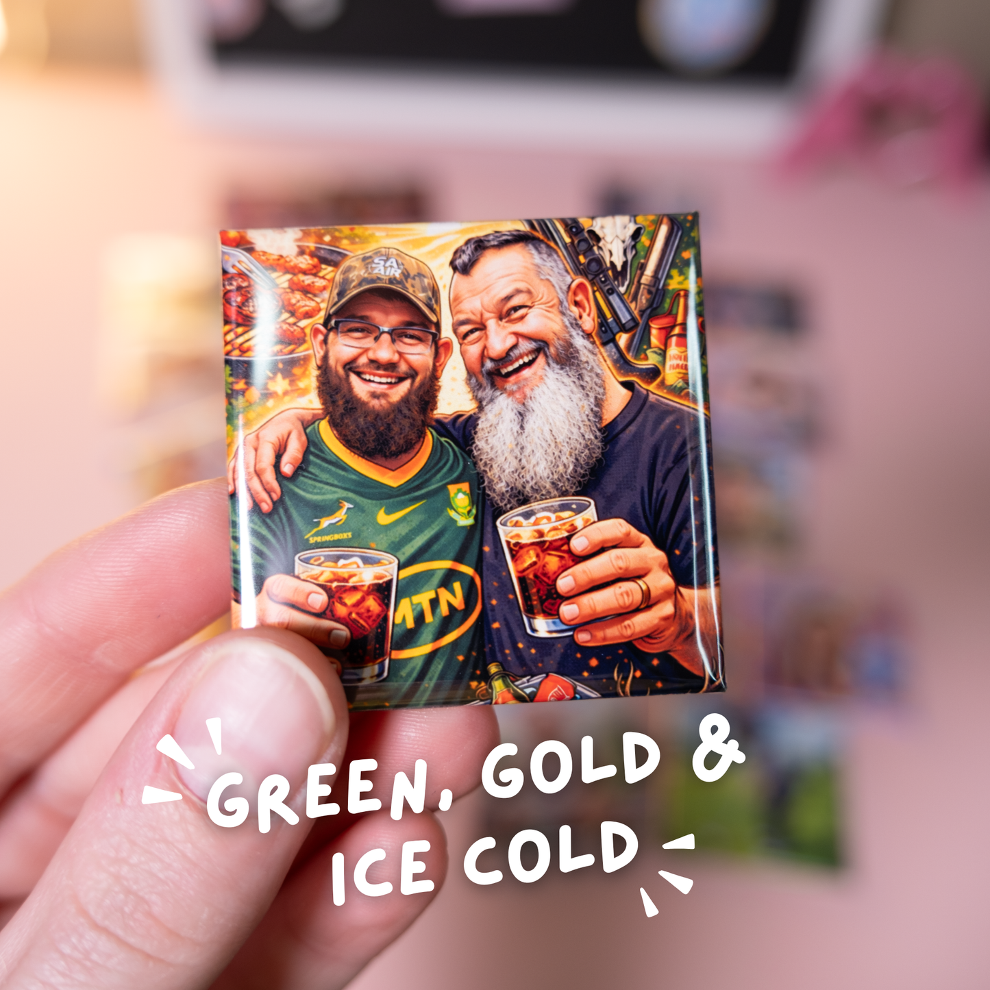 Custom Caricature Photo Magnet