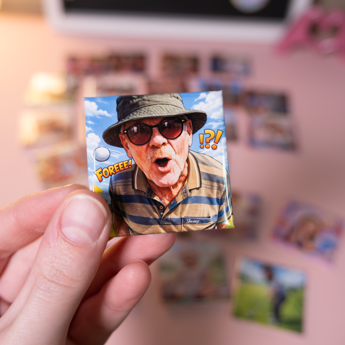 Custom Caricature Photo Magnet