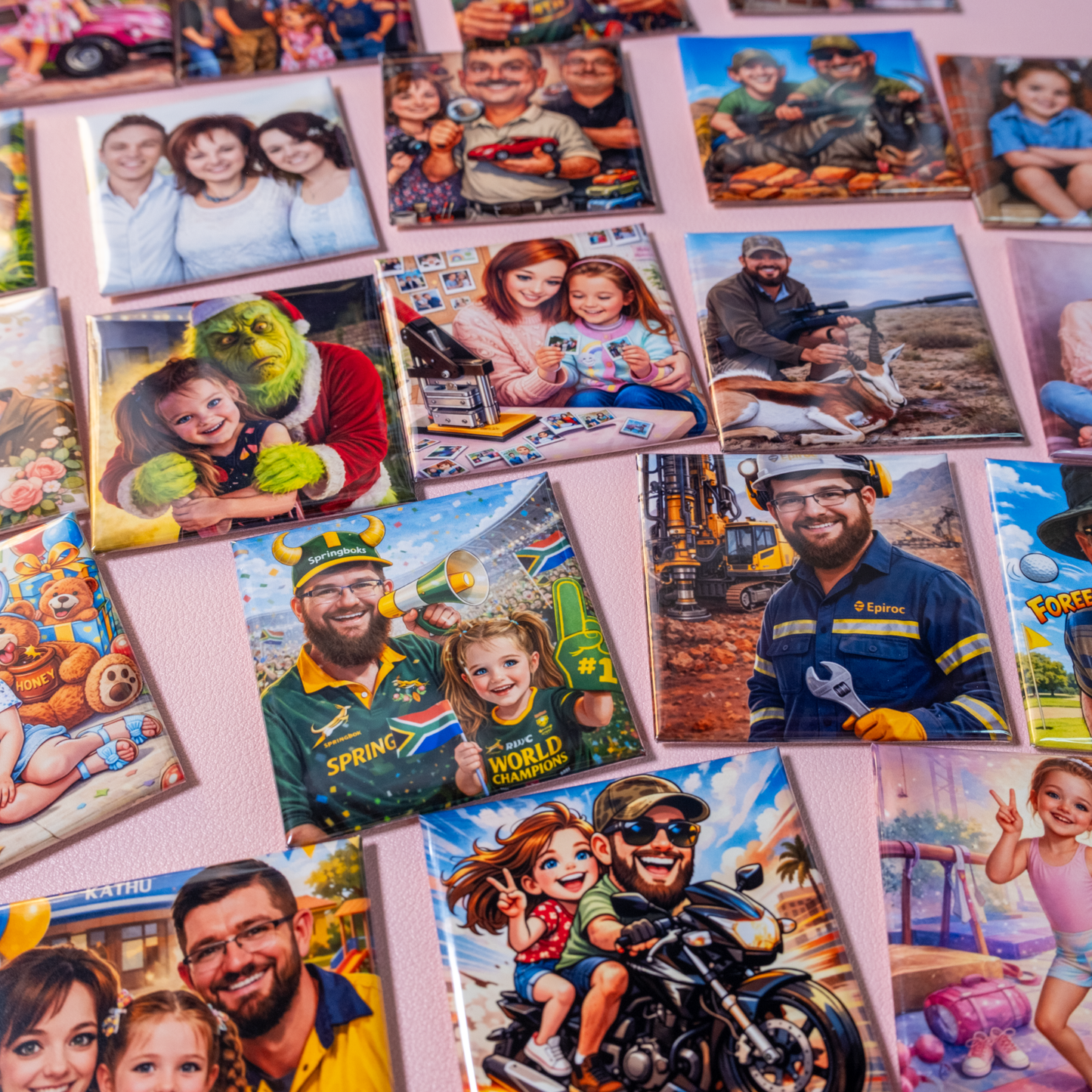 Custom Caricature Photo Magnet